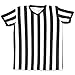 Crown Sporting Goods Men's Official Striped Referee/Umpire V-Neck Jersey