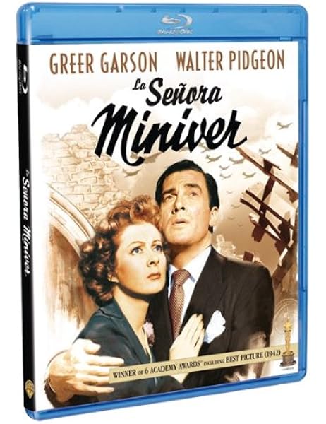 La Senora Miniver Blu Ray Blu Ray Amazon Es Greer Garson Walter Pigdeon Christopher Severn Teresa Wright Reginald Owen Henry Travers William Wyler Greer Garson Walter Pigdeon Sidney Franklin Cine Y Series Tv