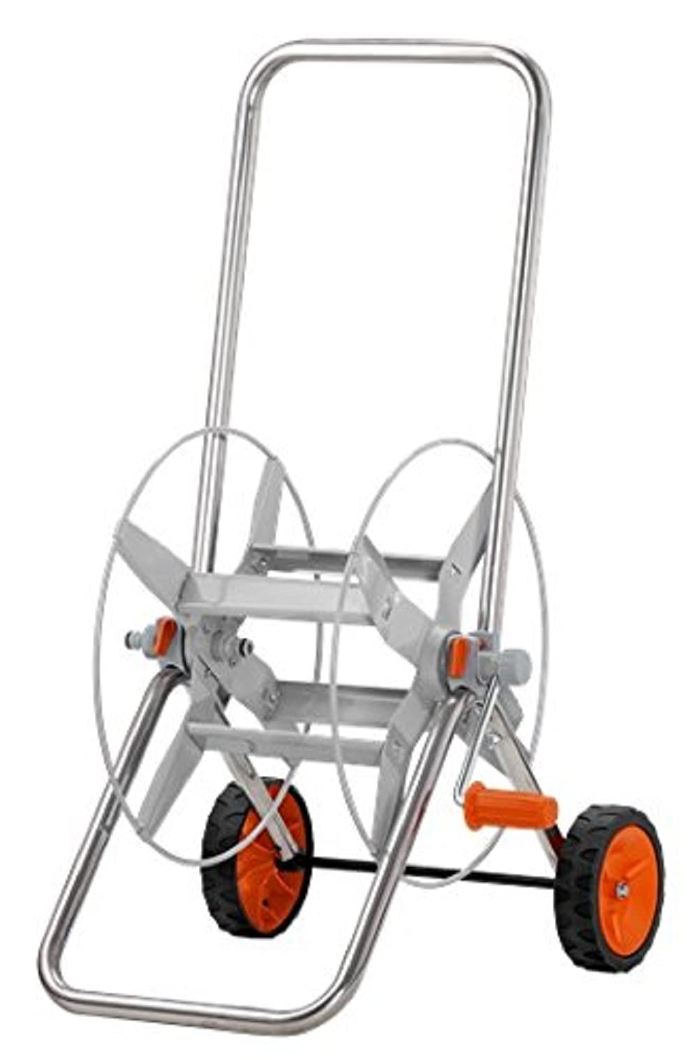 Gardena Carro portamanguera metálico 60 Para 70 m de manguera de Ø13 mm. Chásis y tambor de metal.