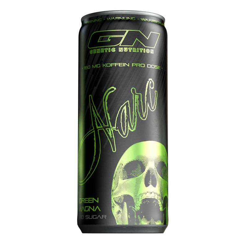 Narc Energy Drink inkl. Pfand 6€ | Starker Pre-Workout Booster | 160 mg Koffein & Taurin | Energie & Fokus Erfrischungsgetränk ohne Zucker Green Magna 24 Pack (24 x 0,25l) 7