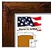 US Art 18x24 Inch Picture Frame, Smooth Wrap Finish, 1 Inch Wide Nugget Moulding, Dark Bronze Wood Composite MDF Wall Decor Poster Frame