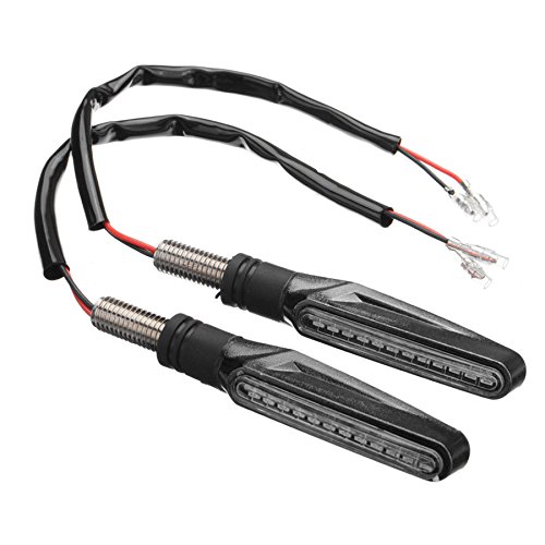 4pcs 12V 12LED Bulbs Amber Motorcycle Bike Bendable Turn Signal Light Indicator Lamps for Motorcycle Motorbike Scooter Quad Cruiser Harley Kawasaki Yamaha Suzuki Off Road - Thumbnail 4