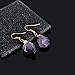 Chakra Gold Earrings Irregular Raw Amethyst Dangle Earrings Natural Stone Drop Earring Gemstones Jewelry for Valentines