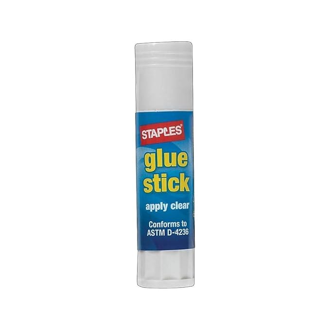 Staples Washable Glue Sticks, Jumbo, Clear, 1.4 oz, 6/Pack Amazon.co