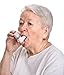 Wallmonkeys Senior Woman with Asthma Wall Decal Peel and Stick Graphic (24 in H x 21 in W) WM335116