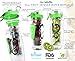 Live Infinitely 32 oz. Infuser Water Bottles - Featuring a Full Length Infusion Rod, Flip Top Lid, Dual Hand Grips (Green, 32 oz)
