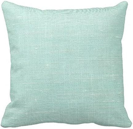 Decorative Pillow Case Pale Aqua Blue Ocean Throw Pillow Cover Square 18 x 18 Inches(Pattern: Print)