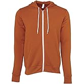 BELLA+CANVAS Unisex Sponge Fleece Full-Zip Hoodie - Heather True Royal