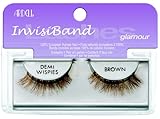 Ardell Invisiband Lashes, Demi Wispies Brown, 1 Pair (Pack of 3)