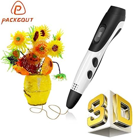 3D Pen, PACKGOUT 2017 Newest Version 3D Doodler Pen Kits 3D Printing Pen with LCD Display PLA Filament Refills for Adults, Doodling, Artist, Girls, DIY, Drawing