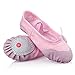 LONSOEN Ballet Slipper Shoes Split-Sole Dance Flat for Girls (Toddler/Little Kid/Big Kid), SHC551 Pink CN27