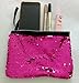 Sequin Makeup Bag Reversible Cosmetic Bag, Winmany Fashion Women Handbag Bling Glitter Evening Party Bag,Sparkling Shiny Clutch Handbag Wedding Bag Purse Wallet Pouch