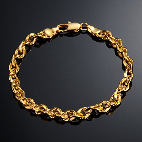 Opk Jewelry Fashion 18k Gold Plated Noble Women's Bracelets Twisted