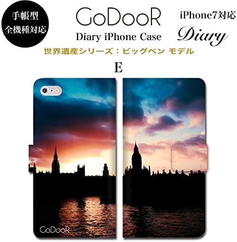 Amazon Godoor グッダー デザイン267 Iphone 全機種対応 手帳型 ダイアリー スマホケース ブランド ビッグベン 世界遺産 イギリス ロンドン 時計 塔 ウェストミンスター 景色 夜景 綺麗 名所 アイフォン 7 Plus 6s 6 Se 5s ケース カワイイ かっこいい