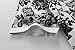 SSLR Men's Floral Button Down Short Sleeve Hawaiian Tropical Shirt (X-Large, White Black)