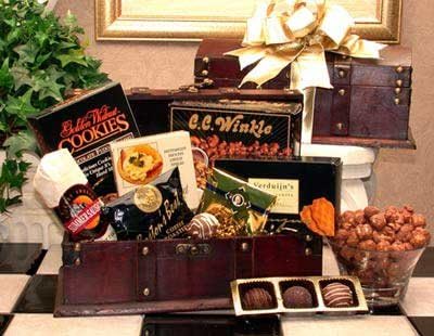 Gourmet Gift Foods in the Desk Caddy for Executives from the GBA gift collection