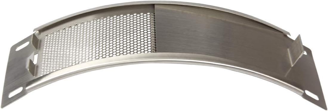 Green Egg Replacement Parts Stainless Steel Draft Door Fits for Medium & Large Big Green Egg Grill Kamado Accessories with Punched MESH Panel Easily Adjusted Egg Bottom Vent Replacement (M&L, Silver)