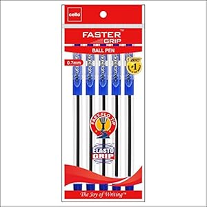 Cello Faster Grip Ballpen – Pack of 200 (Blue – Pouch Packing)