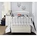 Dream On Me Niko 5-in-1 Convertible Crib with Changer in White, Greenguard Gold Certified
