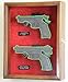 Large/Double 2 Pistol Handgun Revolver Gun Display Case Cabinet Rack Shadowbox