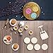 Mooncake Mold Cookie Stamps 125g, Mid-Autumn Festival Hand Pressure Moon Cake Maker DIY Dessert Mold