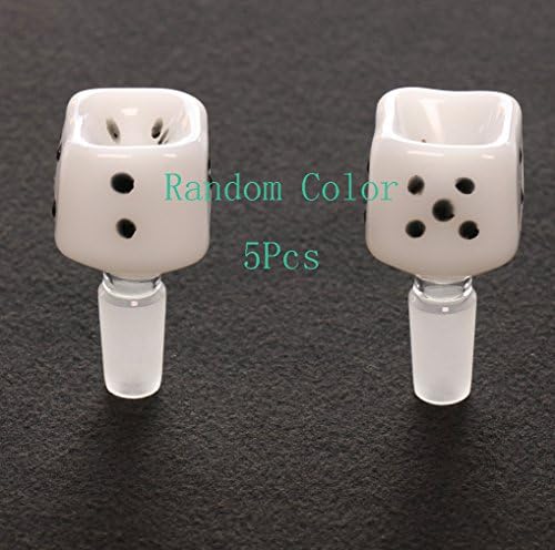 Random Color 5 Pcs a Pack 14.4mm Male Glass bowl Glass Oil Burners Pipes