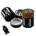 Authentic UNISHOW® D Battery 1.75 Inch Herbal Herb Spice Tobacco Metal Grinder  3 Parts Brown Color