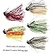 thkfish Fishing Jigs Bass Fishing Lures Fishing Jigs Bass Mix Color Metal Lead Fishing Jigs Kit 7g /10g/14g (1/4oz)/(3/8oz)/(1/2oz) 5pcs