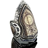 Seal of Solomon Archer Thumb Ring, Star of David Ring, Man Thumb Ring, Sapphire Stone Ring, 925k Sterling Silver Ring, Gift For Him