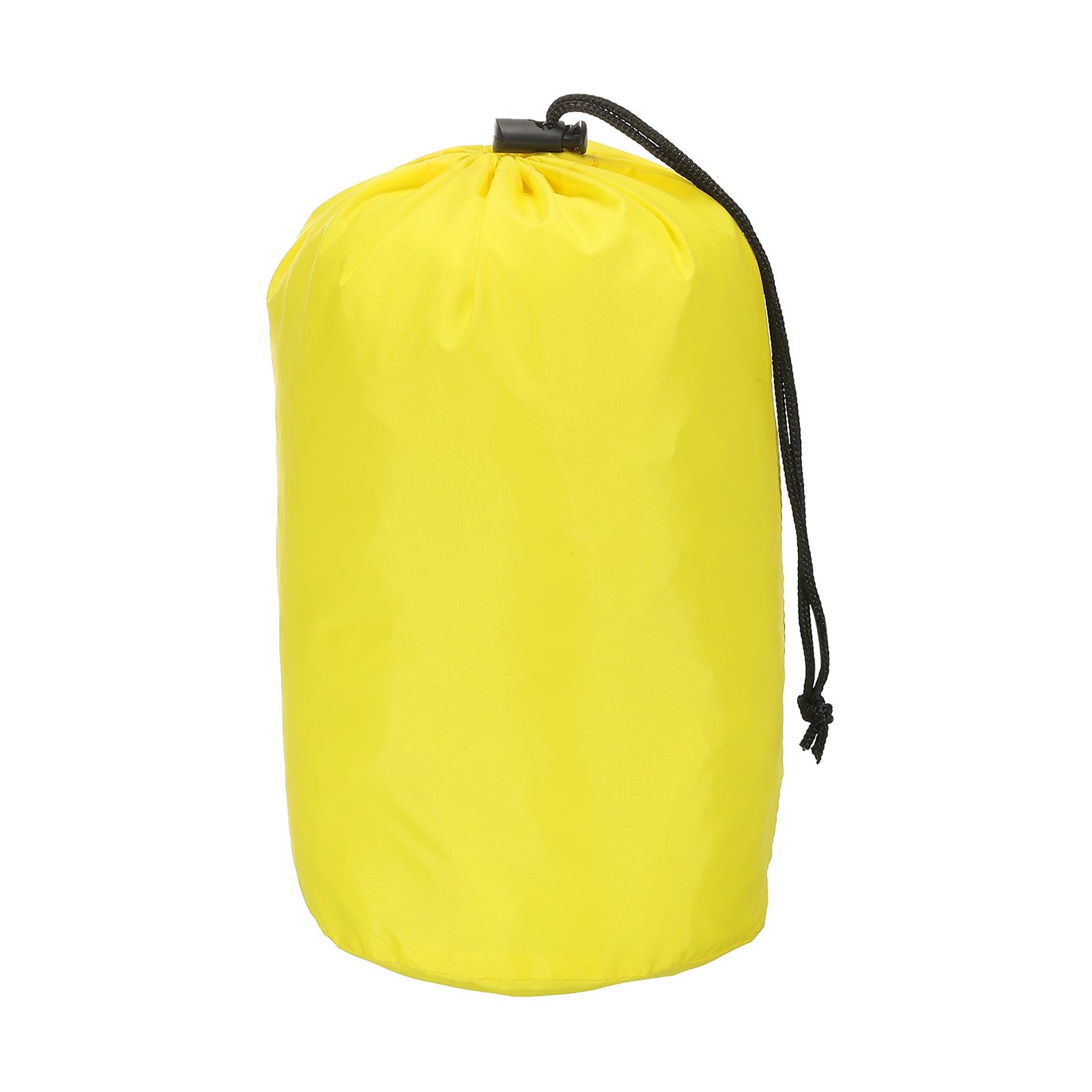 PATIKIL Stuff Sack, 5 x 10 Inch Waterproof Outdoor Storage Sack Portable Drawstring Dust Flap Bag for Camping, Yellow