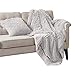 Comfort Spaces Shaggy Long Fur Light-Weight Blanekt with Pillow Cover, Ultra Soft and Warm Throws for Couch, Bed, 50