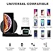 Wireless Charger, Upgrade 3 in 1 Wireless Charger Stand for All QI Phones and Airpods - ACETEND 10W Qi Fast Wireless Charging Station Compatible for Apple Watch Series and AirPods (Black)