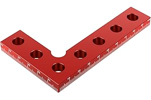 Premium Mini Square, Aluminum Alloy Center Finder Tool, Woodworking 90 Degree Square Ruler, Small Edges Marking Center Finder