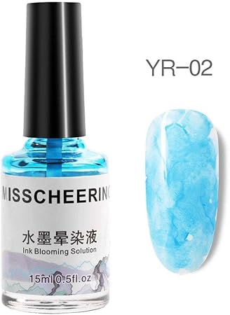 Amazon １本 インクネイルリキッド マーブル ネイルジェル ネイルアート Yr 02 Seniao マニキュアうすめ液 通販