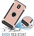 Samsung Galaxy J7 Refine Case,J7 2018,J7 Star,J7 Aura,J7 Aero,Galaxy J7 Top,J7 Crown,J7 Eon Case,GETE 360 Degree Rotating Ring Holder Kickstand Protective Cover (Rose Gold)