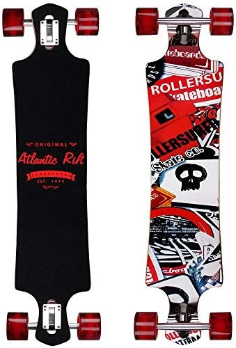 Longboard Original Atlantic Rift - Drop-through - Abec 9 - 42 Inch - Complete Cruiser