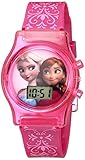 Disney Kids' FZN3560 Frozen Anna and Elsa Pink Watch with Plastic Band