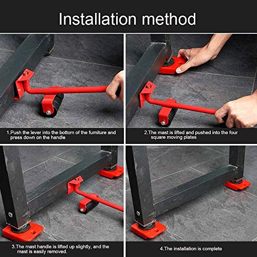 Upgrade Furniture Lifter Tool Set, Furniture Lifters for Heavy