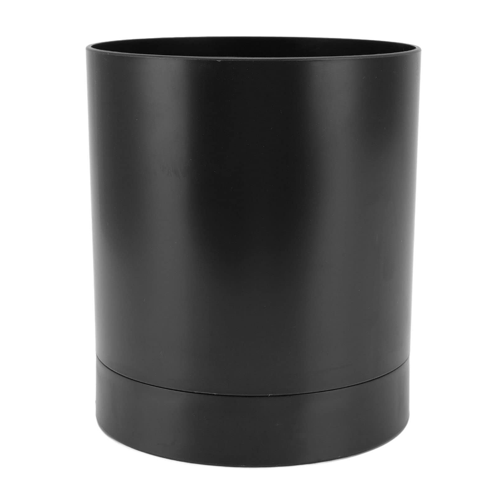 plplaaoo Utensil Holder,Large Kitchen Utensils Holder for Countertop,360 Degree Rotatable Simple Chopstick Basket,Compartment Design Kitchen Cutlery Storage Holder for Home (Black)