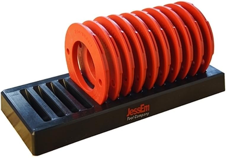 JessEm 02310 Rout-R-Lift II Router Lift + 02030 10-Piece Insert Ring Kit with Caddy Bundle - - 