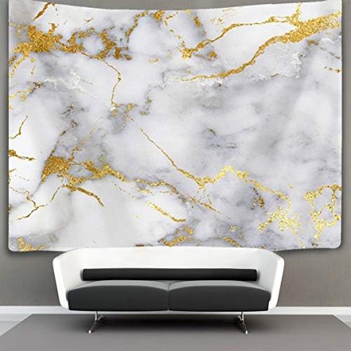 US TANG Tapestry Wall Hanging Gold Marble Wall Tapestry with Art Nature Home Decorations for Living Room Bedroom Dorm Decor 60" X 90" Product ID: 8393884239485