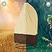 Littlegrass Hanging Chair Cover Patio Egg Swing Chair Covers Waterproof Heavy Duty Oxford Outdoor Furniture Protector 75”HX45”D, Beige