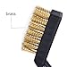 eBoot Mini Wire Brush Set for Cleaning Dust Welding Slag and Rust, 6 Pieces (Nylon, Brass and Stainless Steel)