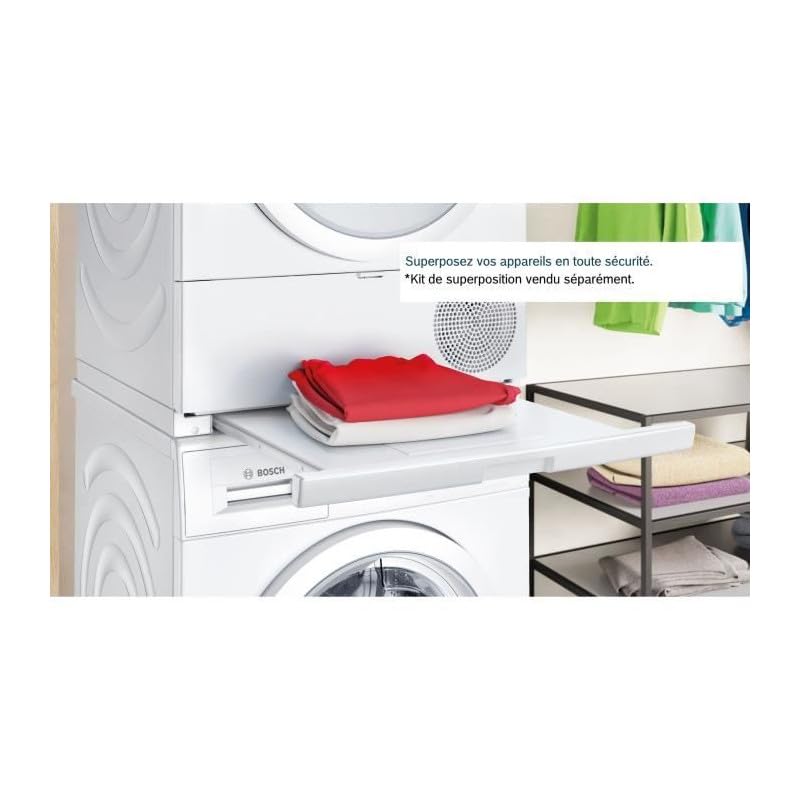 Bosch WTH8300DFR, Serie 4, Wäschetrockner, Wärmepumpe, 8 kg, Weiß 4