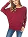 AnnAnn Womens Mama Maternity Casual Side Ruched Tunic Tops With Dolman-Sleeve Scoop Neck Pregnancy T-Shirt