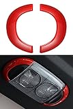 Opar Red Reading Light Cover Trim for 2011 - 2017 Jeep JK Wrangler 2-Door - Set
