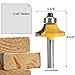 Yakamoz 4Pcs 1/4 Inch Shank Round-Over Router Bits Corner Rounding Edge-Forming Roundover Beading Router Bit Set | 5/16
