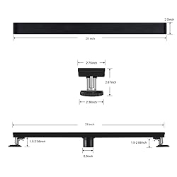 Bmvlffs 28-Inch Linear Shower Drain with Tile