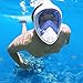 Unigear 180° Full Face Snorkel Mask -Panoramic View with Detachable Camera Mount and Earplug,Anti-Fog Anti-Leak Snorkeling Design for Adults and Youth