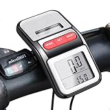 BOMEON Bike Speedometer Multifunction LCD Solar Power Bicycle Speedometer Odometer (Black)